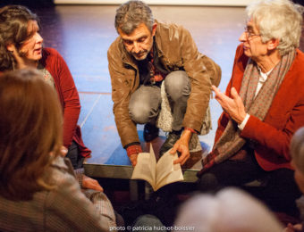 Christian Garcin et l'équipe de Confluences