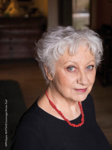 Photo portrait de l'écrivain Anne-Marie Garat par Phlippe Matsas
