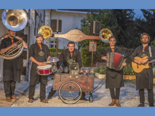 Photo du groupe de musiciens Les Accords'Léon, épicerie ne de la chanson