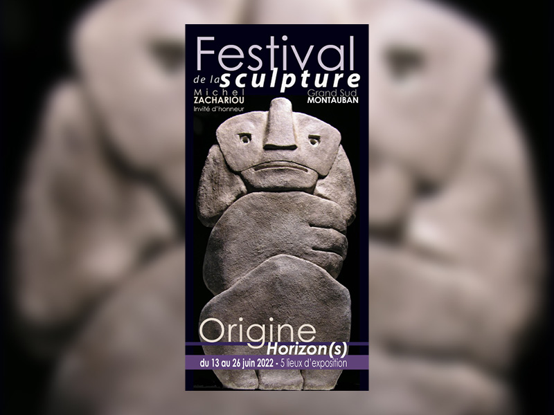 Affiche du festival de sculpture de l'Espace Bourdelle2022 à Montauban